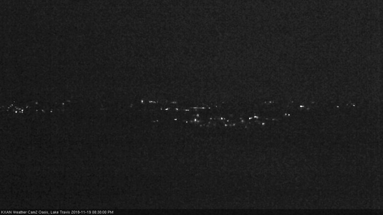 Lake Travis webcam, November 19, 2018 7:40 PM CT