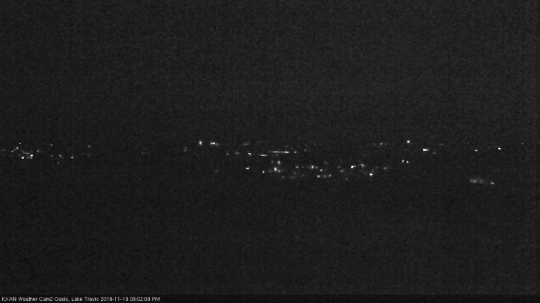 Lake Travis webcam, November 19, 2018 8:05 PM CT
