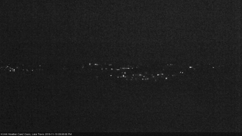 Lake Travis webcam, November 19, 2018 8:10 PM CT