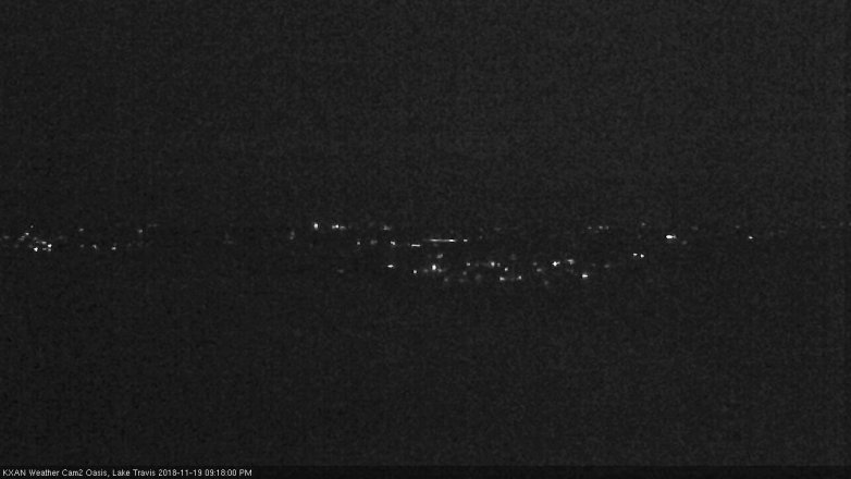 Lake Travis webcam, November 19, 2018 8:20 PM CT
