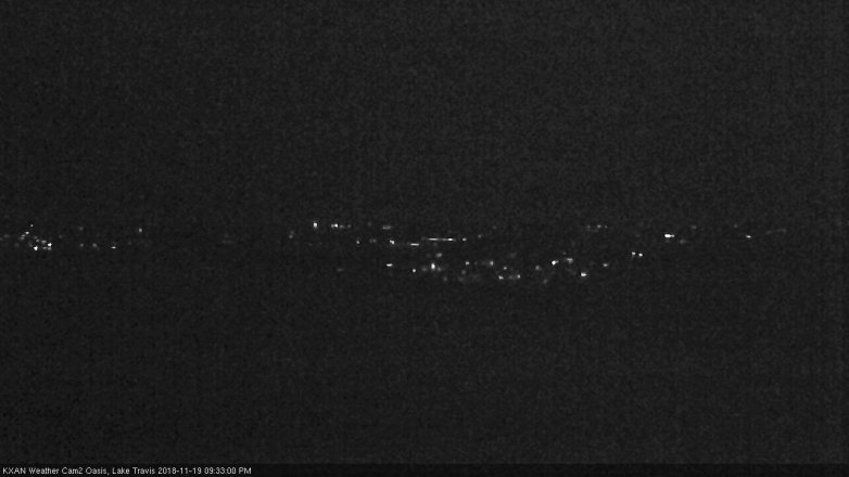 Lake Travis webcam, November 19, 2018 8:35 PM CT