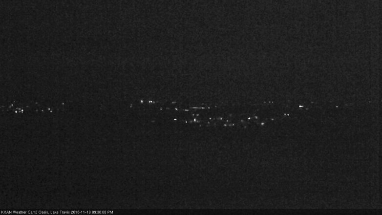 Lake Travis webcam, November 19, 2018 8:40 PM CT