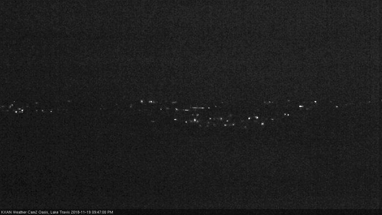 Lake Travis webcam, November 19, 2018 8:50 PM CT