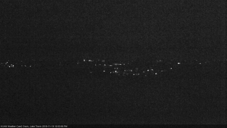 Lake Travis webcam, November 19, 2018 9:05 PM CT