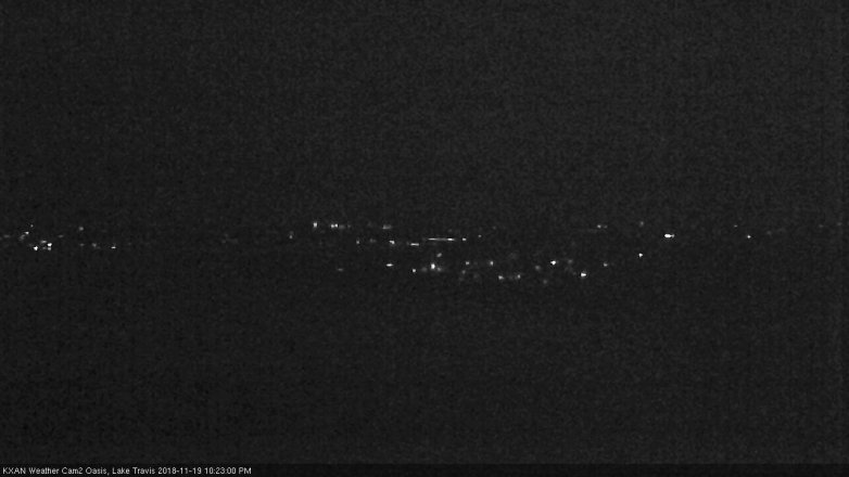 Lake Travis webcam, November 19, 2018 9:25 PM CT