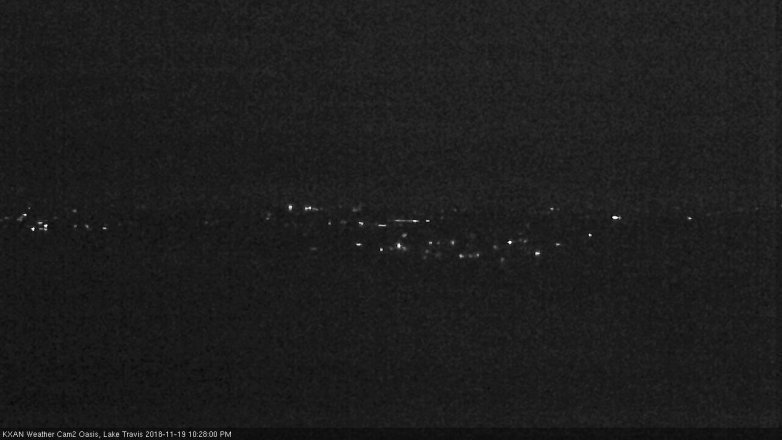 Lake Travis webcam, November 19, 2018 9:30 PM CT
