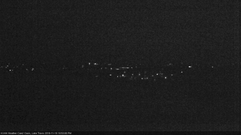 Lake Travis webcam, November 19, 2018 9:55 PM CT