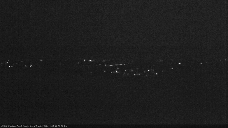 Lake Travis webcam, November 19, 2018 10:00 PM CT