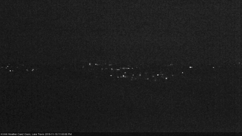 Lake Travis webcam, November 19, 2018 10:05 PM CT
