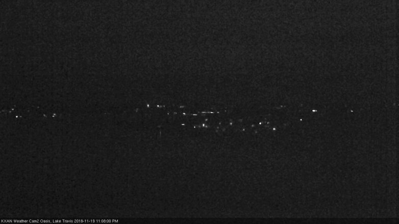 Lake Travis webcam, November 19, 2018 10:10 PM CT