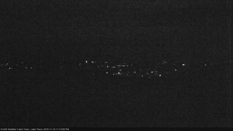 Lake Travis webcam, November 19, 2018 10:15 PM CT