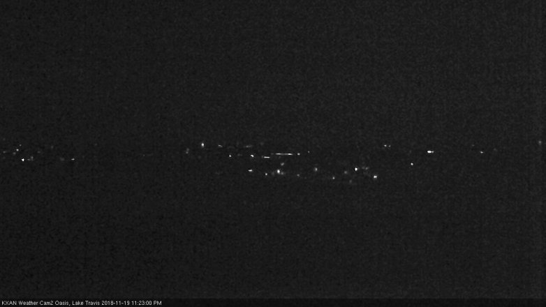 Lake Travis webcam, November 19, 2018 10:25 PM CT