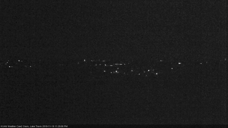 Lake Travis webcam, November 19, 2018 10:30 PM CT