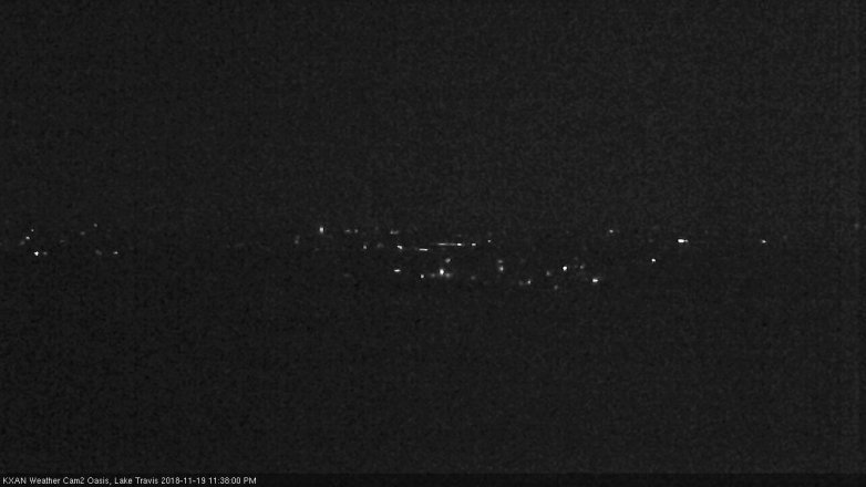 Lake Travis webcam, November 19, 2018 10:40 PM CT