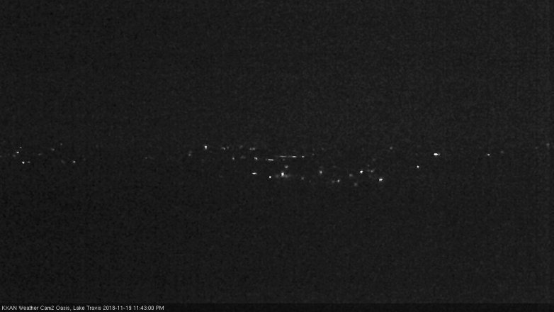 Lake Travis webcam, November 19, 2018 10:45 PM CT