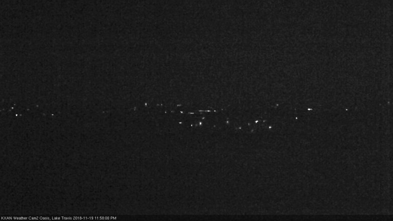 Lake Travis webcam, November 19, 2018 11:00 PM CT
