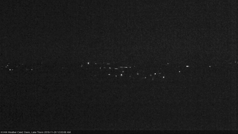 Lake Travis webcam, November 19, 2018 11:05 PM CT