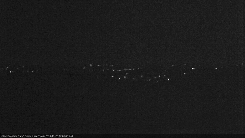 Lake Travis webcam, November 19, 2018 11:10 PM CT
