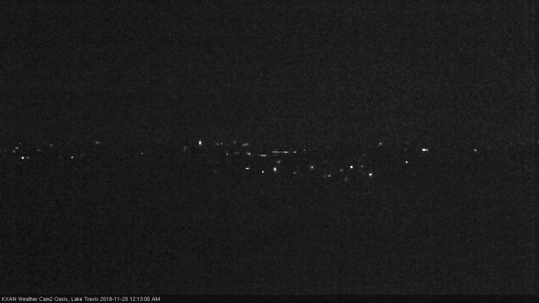 Lake Travis webcam, November 19, 2018 11:15 PM CT