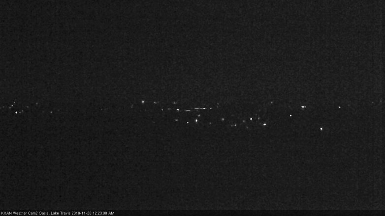 Lake Travis webcam, November 19, 2018 11:25 PM CT