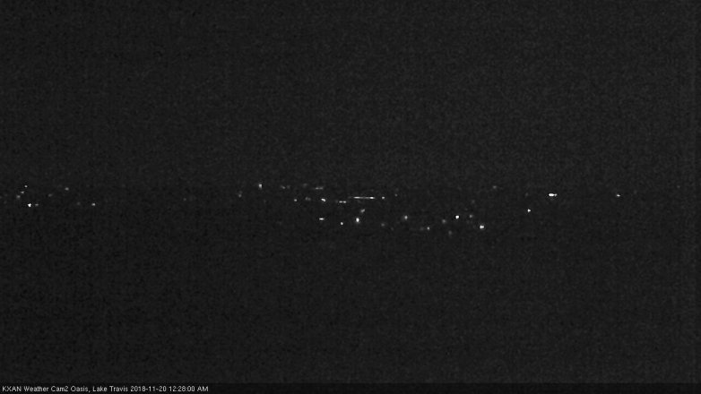 Lake Travis webcam, November 19, 2018 11:30 PM CT