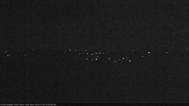 Lake Travis webcam, November 19, 2018 11:35 PM CT