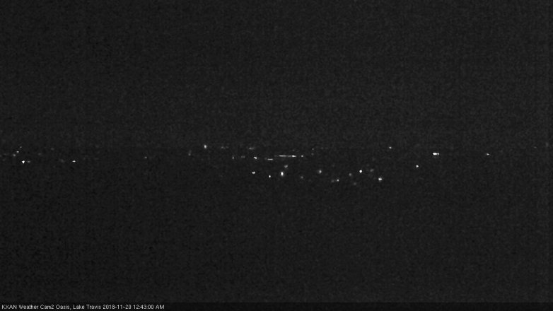 Lake Travis webcam, November 19, 2018 11:45 PM CT
