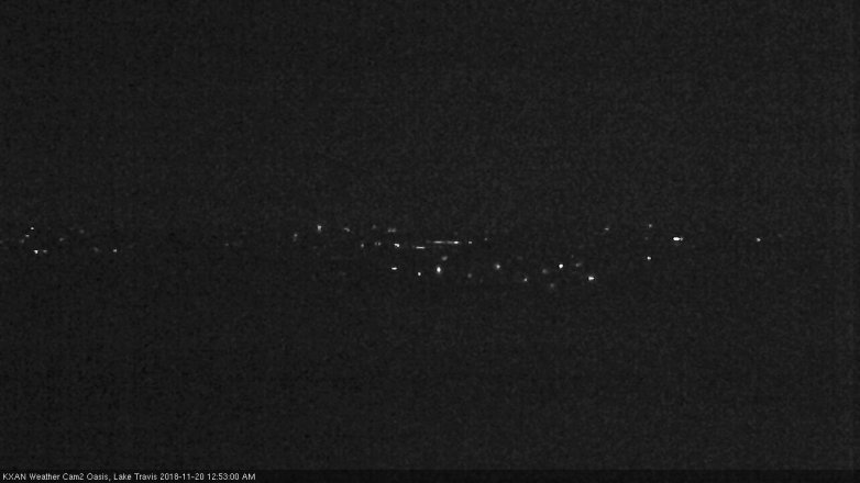 Lake Travis webcam, November 19, 2018 11:55 PM CT