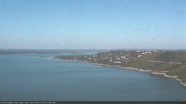 Lake Travis webcam, November 20, 2018 9:15 AM CT