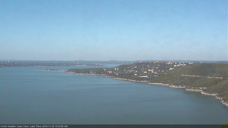 Lake Travis webcam, November 20, 2018 9:25 AM CT