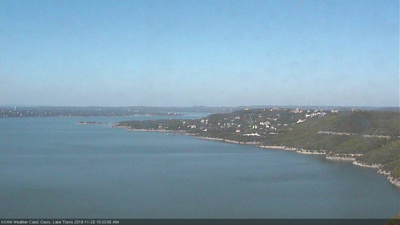Lake Travis webcam, November 20, 2018 9:35 AM CT