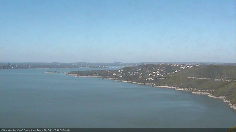 Lake Travis webcam, November 20, 2018 9:55 AM CT