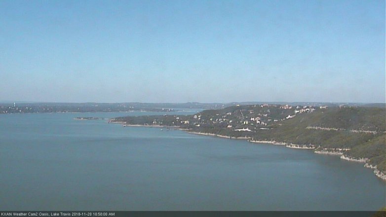Lake Travis webcam, November 20, 2018 10:00 AM CT