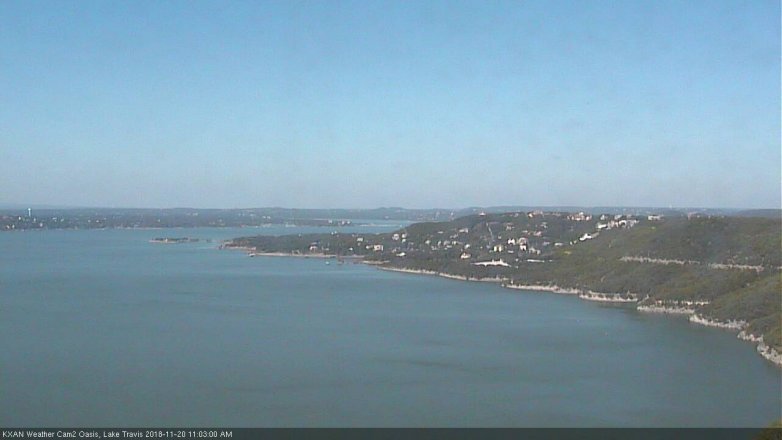 Lake Travis webcam, November 20, 2018 10:05 AM CT