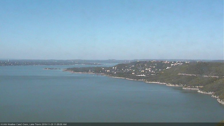 Lake Travis webcam, November 20, 2018 10:10 AM CT