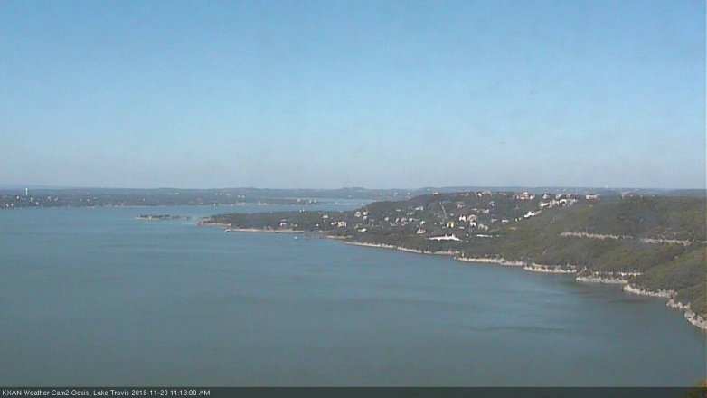 Lake Travis webcam, November 20, 2018 10:15 AM CT
