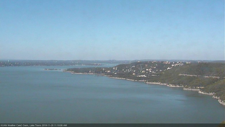 Lake Travis webcam, November 20, 2018 10:20 AM CT