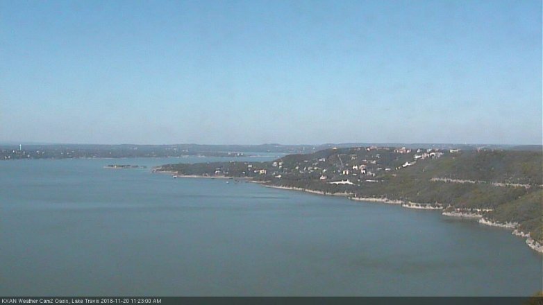 Lake Travis webcam, November 20, 2018 10:25 AM CT