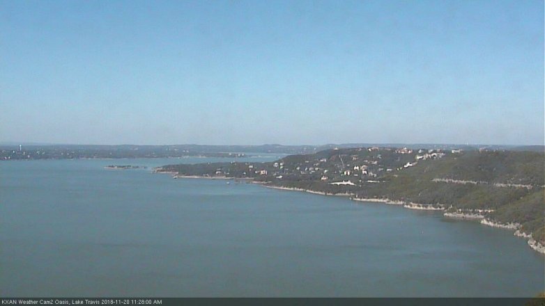 Lake Travis webcam, November 20, 2018 10:30 AM CT