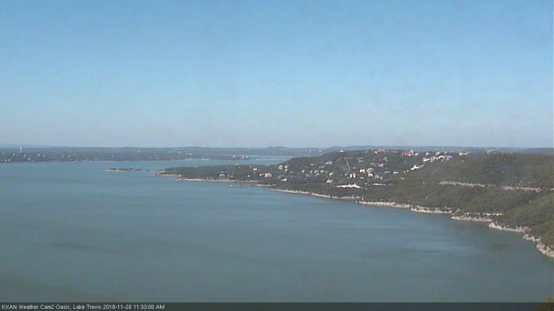 Lake Travis webcam, November 20, 2018 10:35 AM CT