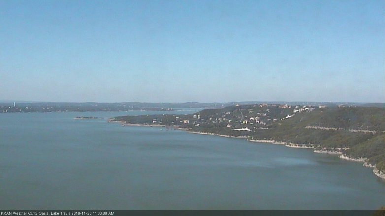 Lake Travis webcam, November 20, 2018 10:40 AM CT