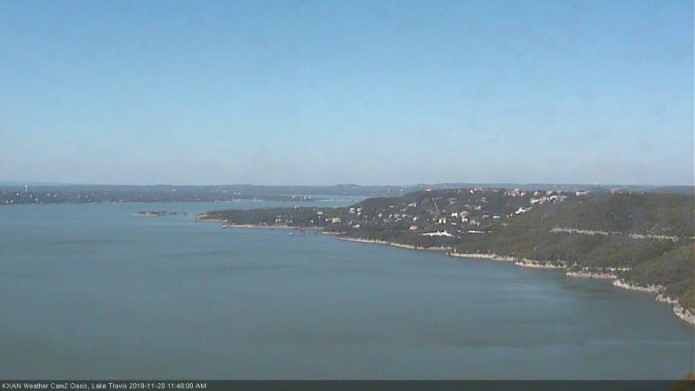 Lake Travis webcam, November 20, 2018 10:50 AM CT