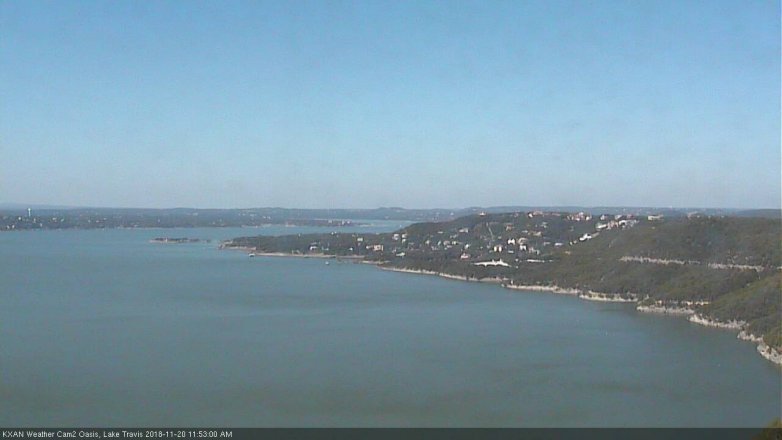Lake Travis webcam, November 20, 2018 10:55 AM CT