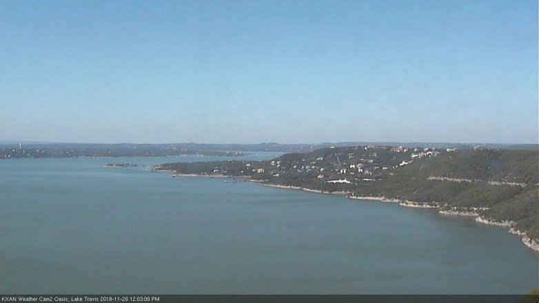 Lake Travis webcam, November 20, 2018 11:05 AM CT