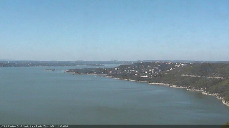 Lake Travis webcam, November 20, 2018 11:25 AM CT
