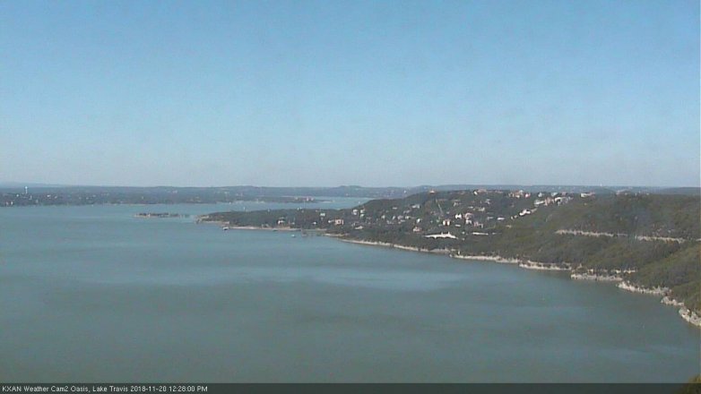 Lake Travis webcam, November 20, 2018 11:30 AM CT