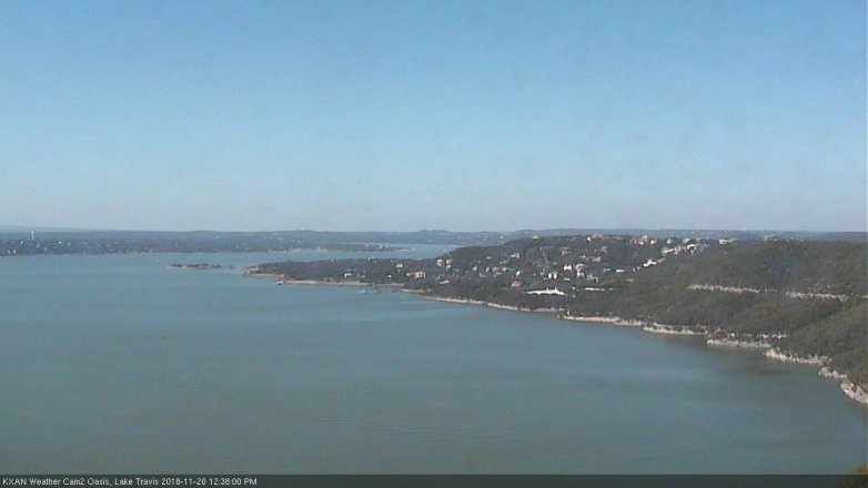 Lake Travis webcam, November 20, 2018 11:40 AM CT