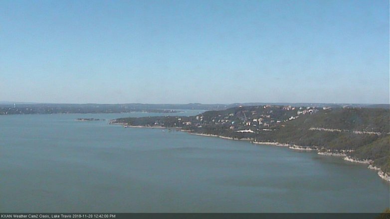 Lake Travis webcam, November 20, 2018 11:45 AM CT