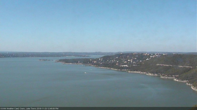 Lake Travis webcam, November 20, 2018 11:50 AM CT