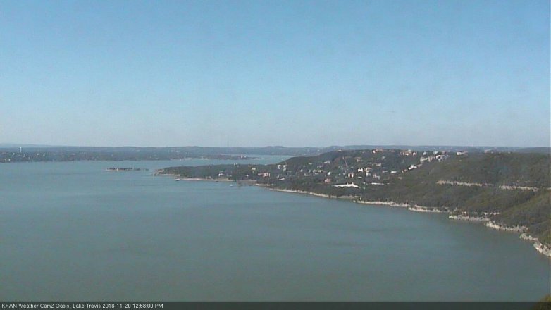 Lake Travis webcam, November 20, 2018 12:00 PM CT